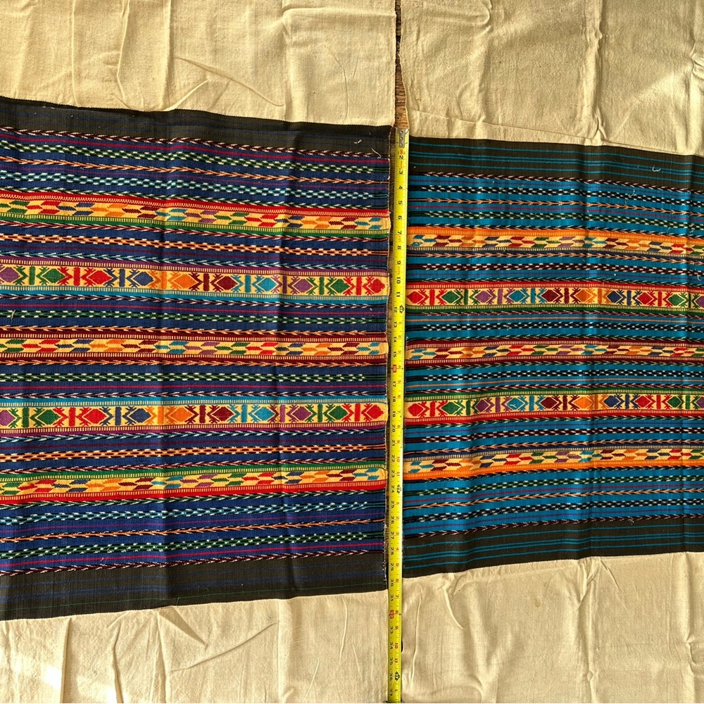 Colorful Woven Textile with Geometric Patterns - Picture 2 of 3